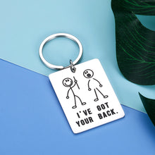 Load image into Gallery viewer, Funny Best Friend Keychain Gif for Women Men Boss Coworker BFF Daughter Son I Got Your Back Keyring Gif for Teens Brother Sister Birthday Christmas Gif for Him Her Couple Friendship Jewelry
