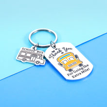 Load image into Gallery viewer, Aeolussoms School Bus Driver Appreciation Keychain Gifts for Men Women Christmas Valentines Thanksgiving Birthday Gift for Kid’s Bus Driver Thank You Gifts for Bus Driver Him Her Key Ring Jewelry
