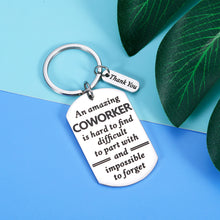 Load image into Gallery viewer, Aeolussoms Amazing Coworker Gift Keychain Employee Appreciation Thank You Gifts for Women Men Leaving Going Away Gift for Colleague Leader Mentor Christmas Retirement Birthday Office Gift for Her Him
