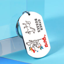 Load image into Gallery viewer, Funny Boss Day Gift Keychain for Men Women Boss Lady Christmas Birthday Appreciation Thank You Retirement Leadership Leaving Going Away Gift for Office Leader Mentor Manager Supervisor PM Coworker
