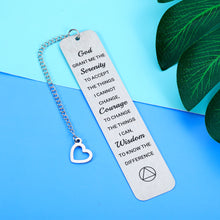 Load image into Gallery viewer, Sobriety Recovery AA Gifts Christian Bookmarks Gifts for Women Men Religious Bible Verse Book Markers Baptism Serenity Prayer After Surgery Cancer Survivor Gifts Christmas Birthday Gifts for Friends
