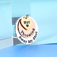 Load image into Gallery viewer, Hamilton Musical Merchandise Jewelry Gift Inspirational Keychain Not Throwing Away My Shot Lyrics Broadway Theater Lover Gift For Women Men Teen Girls Valentines Birthday Graduation Christmas Souvenir
