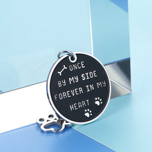 Load image into Gallery viewer, Pet Memorial Gift Keychain for Dogs Cats Remembrance Christmas Gif for Women Men Pet Lover Family Friends Once by My Side Forever in My Heart Keyring Pet Sympathy Gif for Boss Mom Wife Sister Kids
