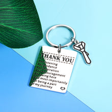 Load image into Gallery viewer, Thank You Gifts for Boss Coworkers Mentor Leader Supervisor Appreciation Keychain Gift Going Away Leaving Goodbye Gift for Coworkers Women Men Birthday Christmas Employee To Manager Retirement Gift
