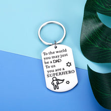 Load image into Gallery viewer, Father Step Dad Keychain Gift For Dad Father’s Day Gift From Daughter Son For Christmas Stocking Stuffers Valentine’s Day Birthday Gifts To My Father l Love You Daddy Gift Men Him
