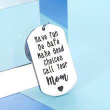 Load image into Gallery viewer, Sweet 13 16 18 21th Birthday Christmas Gifts Keychain for Daughter Son from Mom Dad Have Fun Be Safe Call Your Mom Key Chain Gifts for New Driver Grand Kids Teen Boys Girls Graduation Valentine Gift
