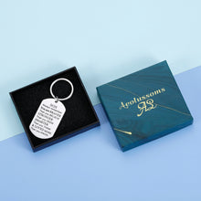 Load image into Gallery viewer, Inspirational Gifts Keychain for Teenage Adult To My Son You Are Braver Than You Believe Key Chain Tag for Boys Teen from Mom Step Mother Dad Birthday Graduation Christmas Homecoming Gift Men Him
