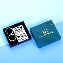 Load image into Gallery viewer, Jim and Pam Keychain Set 2Pcs The Office TV Show Inspired Couple Gifts for Boyfriend Girlfriend Birthday Anniversary Gifts for Him Her Wife Husband Wedding Proposal Engagement Valentines Day Gifts
