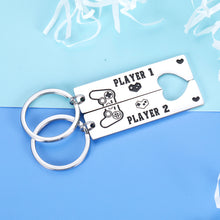 Load image into Gallery viewer, Funny Gamer Couples Keychain Gifts for Boyfriend Girlfriend Matching Gifts for Husband Wife Him Her Valentine Wedding Anniversary Christmas Birthday Gifts To My Man Lover Fiancee Fiance Gifts
