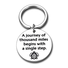 Load image into Gallery viewer, Inspirational Keychain Gift for Women Men Physical Therapist Best Friends Teen Boys Girls To My Son Daughter Birthday Christmas New School Gift From Mom Dad for Kids Lao Tzu Quote Encouragement Gift
