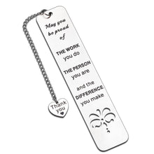 Load image into Gallery viewer, Coworker Gifts for Women Men Thank You Gift for Employee Colleague Boss Retirement Appreciation Going Away Goodbye Farewell Gifts for Coworker Teacher Coach Nurse Inspirational Bookmark for Women
