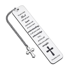 Load image into Gallery viewer, Christian Bookmarks Gifts for Women Men Christmas Baptism Gifts for Teen Boys Girls Kids Religious Cross Bible Verse Book Markers Inspirational Easter Birthday Graduation Gift for Him Her Book Lover
