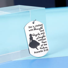 Load image into Gallery viewer, Christian Women Keychain Gifts for Mom Female Friends Teen Girls Encouragement Faith Gift for Daughter Sister Cousin Aunt Grandma for Birthday Thanksgiving Bible Verse Religious Gifts for Her
