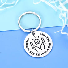Load image into Gallery viewer, New Home Keychain Gift for Women Men Friends Couples Family Housewarming Gift for New Homeowner First Home Moving In Together Gift for Best Friend Boyfriend Closing Gifts for Home Buyers From Realtor
