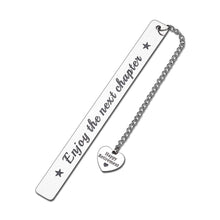 Load image into Gallery viewer, Happy Retirement Gifts Bookmark for Women Men Book Lover Thank You Gifts for Coworker Boss Leader Friends Retired Teacher Nurse Christmas Present Going Away Leaving Gift Enjoy The Next Chapter
