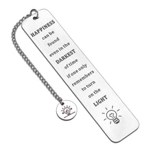 Load image into Gallery viewer, Inspirational Engraved Bookmark for Women Men Book Lovers Teens Boys Girls Friendship Gifts for Best Friend BFF Christmas Birthday Graduation Gift for Him Her Daughter Son Children Student Coworker
