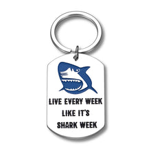 Load image into Gallery viewer, Shark Keychain Gifts for Women Men Boys Girls Kids Shark Lover Gifts for Family Coworker Colleague Him Her Christmas Brithday Shark Loving Themed Gifts for Scuba Diver Friends
