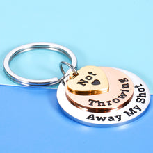 Load image into Gallery viewer, Hamilton Musical Merchandise Jewelry Gift Inspirational Keychain Not Throwing Away My Shot Lyrics Broadway Theater Lover Gift For Women Men Teen Girls Valentines Birthday Graduation Christmas Souvenir
