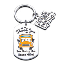 Load image into Gallery viewer, Aeolussoms School Bus Driver Appreciation Keychain Gifts for Men Women Christmas Valentines Thanksgiving Birthday Gift for Kid’s Bus Driver Thank You Gifts for Bus Driver Him Her Key Ring Jewelry
