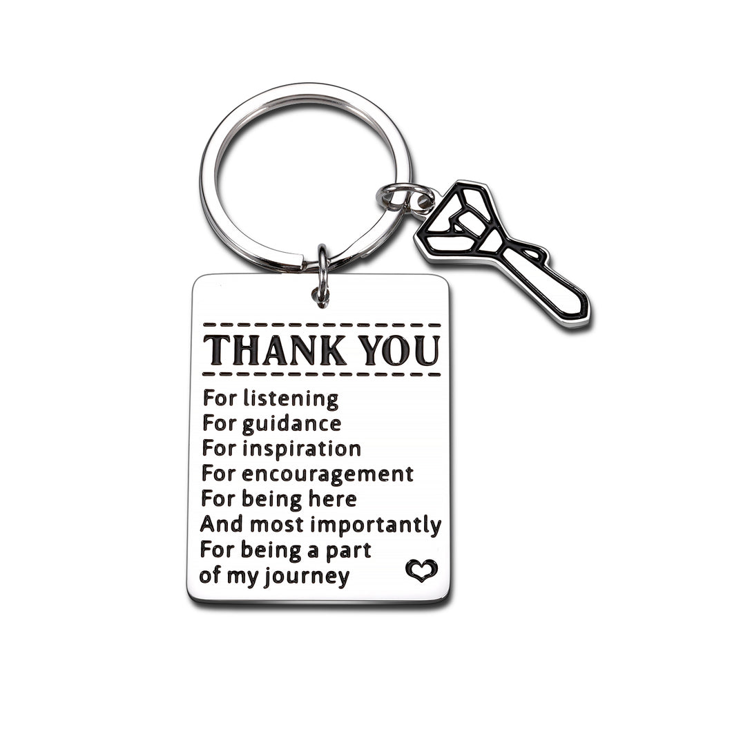 Thank You Gifts for Boss Coworkers Mentor Leader Supervisor Appreciation Keychain Gift Going Away Leaving Goodbye Gift for Coworkers Women Men Birthday Christmas Employee To Manager Retirement Gift