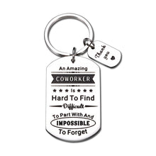 Load image into Gallery viewer, Going Away Christmas Keychain Gift for Coworker Farewell Leaving Goodbye Gifts for Colleague Women Men Friends Thank You Appreciation Gift for Business Partner Boss Happy Retirement Gifts for The Retired
