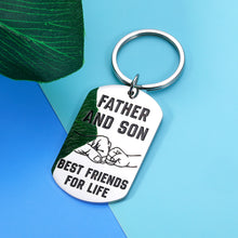 Load image into Gallery viewer, Dad Gifts from Son Best Dad Gifts Ideas for Men Birthday Christmas Gift for Father stepfather Father’s Day Gift for Dad from Son Kids To My Dad Gift Thank You Dad Gift Father Gift I Love You Keychain
