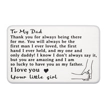 Load image into Gallery viewer, Dad Gifts from Daughter Son Metal Wallet Card Insert Daddy Father Step Dad Fathers Day Gift Mens Wedding Birthday Anniversary Valentine Christmas Gift Ideas for Husband from Wife to Daddy from Kids
