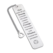 Load image into Gallery viewer, Sobriety Recovery AA Gifts Christian Bookmarks Gifts for Women Men Religious Bible Verse Book Markers Baptism Serenity Prayer After Surgery Cancer Survivor Gifts Christmas Birthday Gifts for Friends
