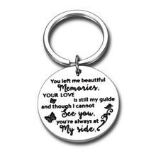 Load image into Gallery viewer, Memory Keychain Gifts for Loss Of Loved Ones Mother Father Son Daughter Husband Pet Passed Away Remembrance Condolence Bereavement Gifts for Deceased Baby Brother Grandpa Grandma Sympathy Gifts Idea
