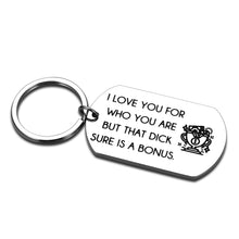 Load image into Gallery viewer, Fun Boyfriend Gif From Girlfriend I Love You For Who You Are Keychain Valentine&#39;s Day Christmas Gif For Husband Wife Wedding Anniversary Gif For Women Men Couples To My Love Gif For Him Her
