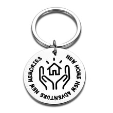 Load image into Gallery viewer, New Home Keychain Gift for Women Men Friends Couples Family Housewarming Gift for New Homeowner First Home Moving In Together Gift for Best Friend Boyfriend Closing Gifts for Home Buyers From Realtor
