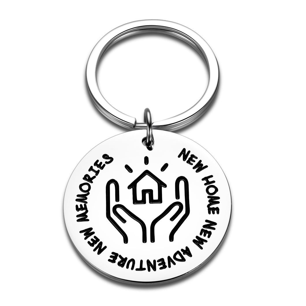New Home Keychain Gift for Women Men Friends Couples Family Housewarming Gift for New Homeowner First Home Moving In Together Gift for Best Friend Boyfriend Closing Gifts for Home Buyers From Realtor