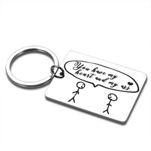 Load image into Gallery viewer, Engagement Keychain Gifts For Women Men Couples Funny Wedding Gift For Fiance Fiancee To My Love Gifts For Him Her Christmas Anniversary Valentine Birthday Gift For Boyfriend Girlfriend Husband Wife

