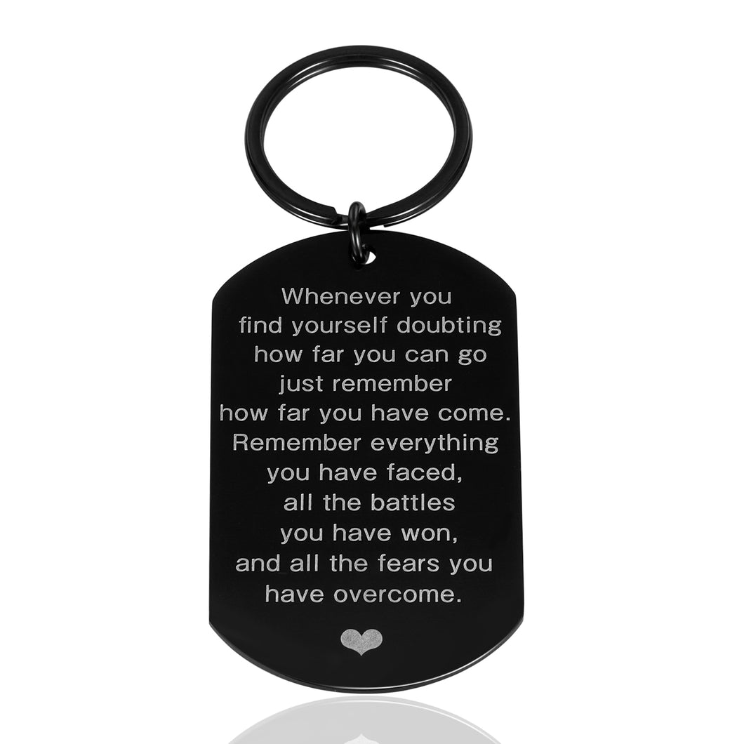 Motivational Keychain Gifts for Women Men Teens Kids Healing Recovery Gift for Cancer Survivor Patient Best Friend Family Christmas Birthday Sobriety Graduates Gift From Mom Dad to Daughter Son Grads