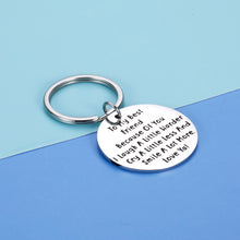 Load image into Gallery viewer, Thank You Best Friend Appreciation Gif for Women BFF Teen Girls Friendship Keychain to My Best Friend Gif for a friend moving away Love You Birthday Christmas Wedding Anniversary Gif for Her
