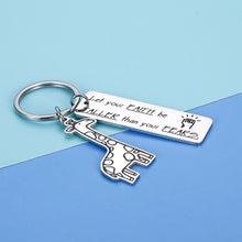 Load image into Gallery viewer, Inspirational Giraffe Keychain Gifts for Giraffe Lover Women Men Kids Teens Graduation Gifts Let Your Faith Be Taller Than Your Fears key Chain for Him Her Son Daughter Christmas Religious Gift
