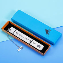 Load image into Gallery viewer, Inspirational Graduation Bookmark with Chain 2023 for Women Men Christmas Birthday Gifts for Him Her 5th 8th Grade Preschool Middle High School College Back to School Gift for Kid Book Lover Friend
